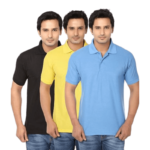 Pack Of 3 Men's Cotton Polo-T Shirt