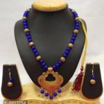 Trendy Oxidised Alloy Beads Jewellery Set