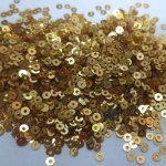 3 mm Golden sequins