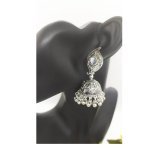 Silver toned Chandelier jhumkas